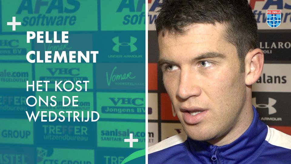 Pelle Clement: ‘Het kost ons de wedstrijd.’