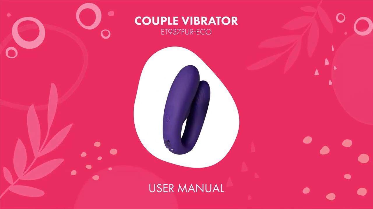 Vibromasseur pour Couples - Violet - Adam et Eve