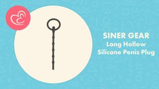 Sinner Gear Long Hollow Silicone Penis Plug
