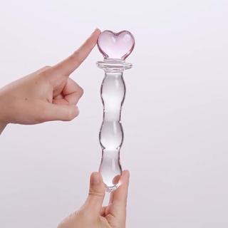 Gildo No. 35 Glass Dildo Heart Shape - Hand Video