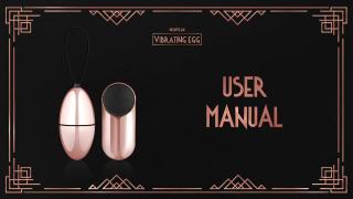 User Manual - Rosy Gold Vibrating Egg