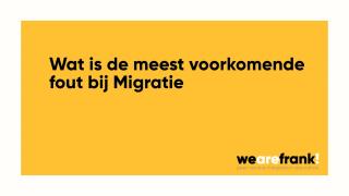 De meest voorkomende fout bij migratie?