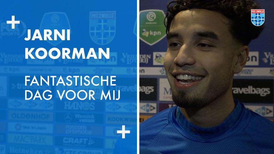 Jarni Koorman: ‘Fantastische dag voor mij.’