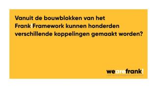 Standaard bouwblokken van het Frank!Framework