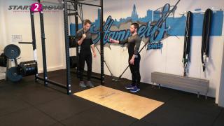 Triceps push-down met weerstandsband voor thuis
