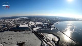 Paramotor Ice edition - epic beelden van Harderwijk