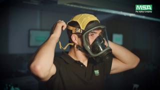 MSA G1 mask with net harness