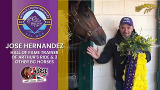 Asst Trainer Jose Hernandez - Sierra Leone Winner of Classic - 2024 Breeder's cup Interview with Louisa Barton