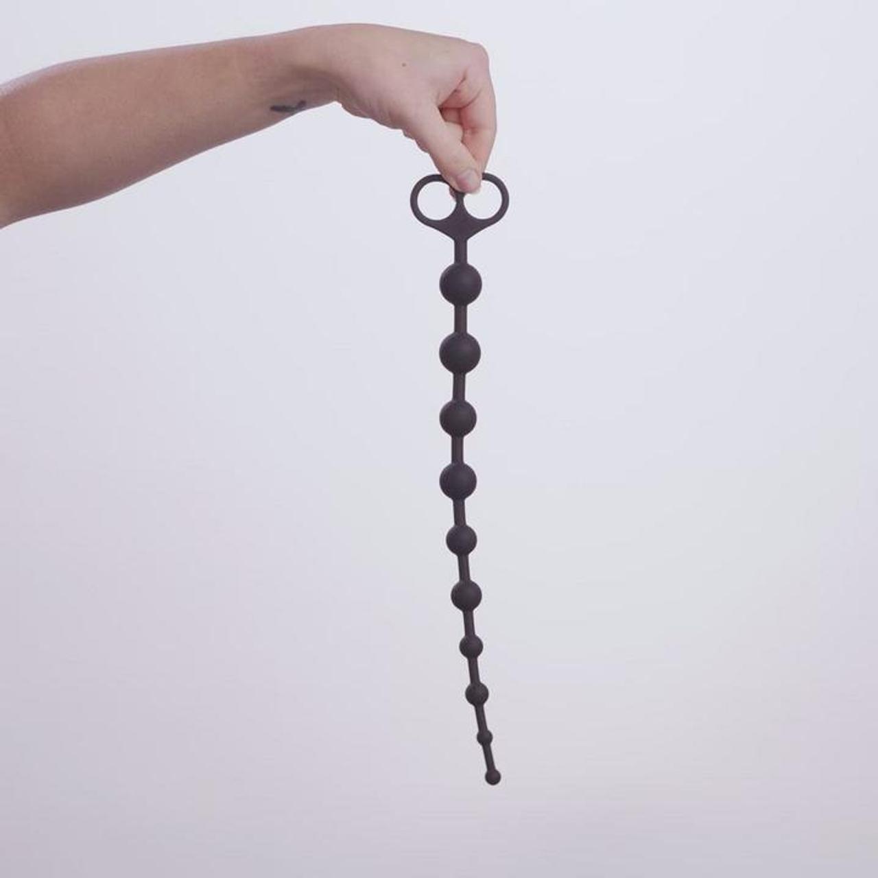 Lange Analkugelkette - Schwarz - EasyToys