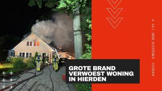 Woningbrand Biesteweg Hierden