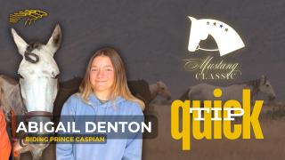 Mustang Classic QUICK TIP - Abigail Denton Riding Prince Caspian