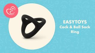 EasyToys Flexible Silicone Cock and Ball Sack Ring