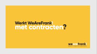 Let's be open about closed data - Werkt WeAreFrank! met contracten? vraag 9 van 9