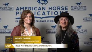 Student Travel Award Winner Sydney Carter - 2202 AHP Equine Conference Diana De Rosa Interview
