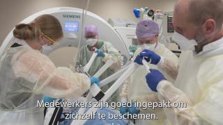 CORONA || Medewerkers op de afdeling radiologie ziekenhuis st Jansdal