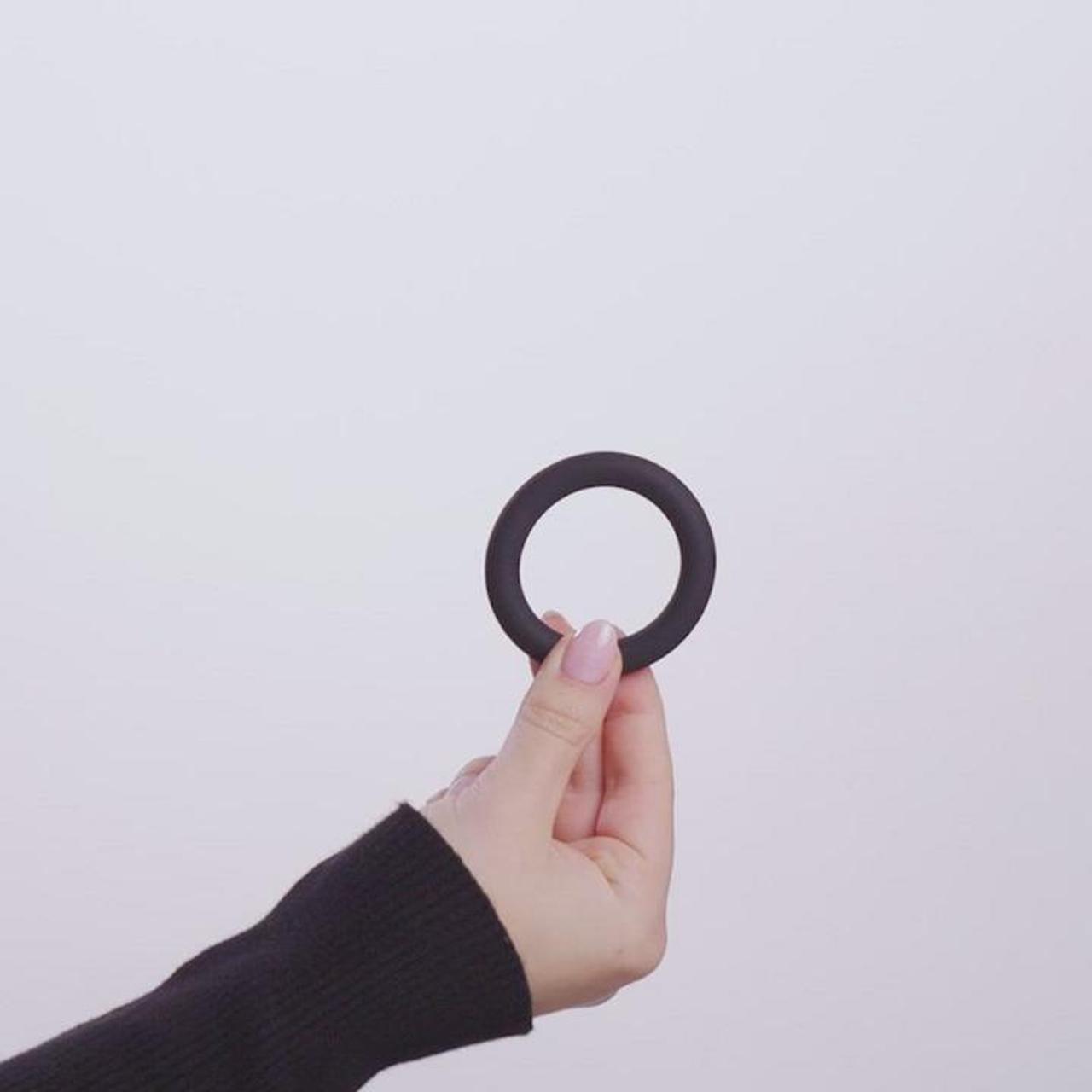 penisring round von bold EasyToys Penisring aus Silikon Large in Schwarz