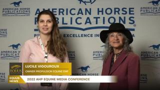 Owner Lucile Vigouroux of Propulsion Equine EMF - 2202 AHP Equine Conference Diana De Rosa Interview 