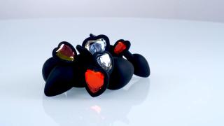 Blush Luxe Bling Plugs Training Kit Black With Red Gems - Product Video
