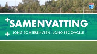 Samenvatting Jong sc Heerenveen - Jong PEC Zwolle