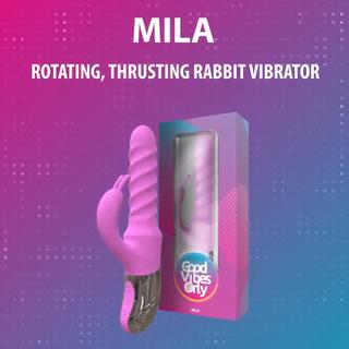 Good Vibes Only - Mila - Rotating and Thrusting Rabbit Vibrator - Product Video - EN