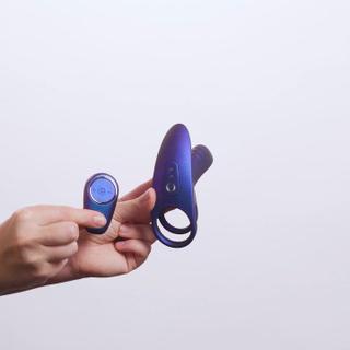 Hueman Infinity Ignite Vibrating Cock & Ball Ring Hand Video - HUE015 