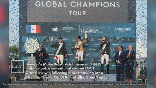 MALIN BARYARD-JOHNSSON SHINES IN ST TROPEZ TO TAKE LONGINES GLOBAL CHAMPIONS TOUR GRAND PRIX WIN