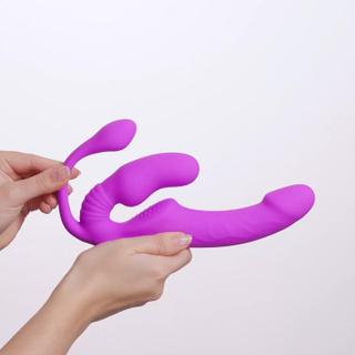 Teazers Strapless Strap-On With Anal Plug - Hand Video