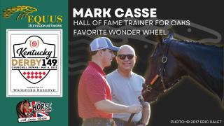 Mark Casse Hall of Fame Trainer for Oaks Favourite Wonder Wheel - 2023 Kentucky Derby