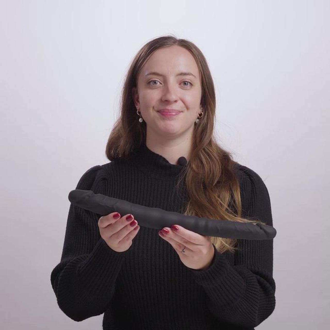 Doppelendiger Dildo - Schwarz - AMORELIE