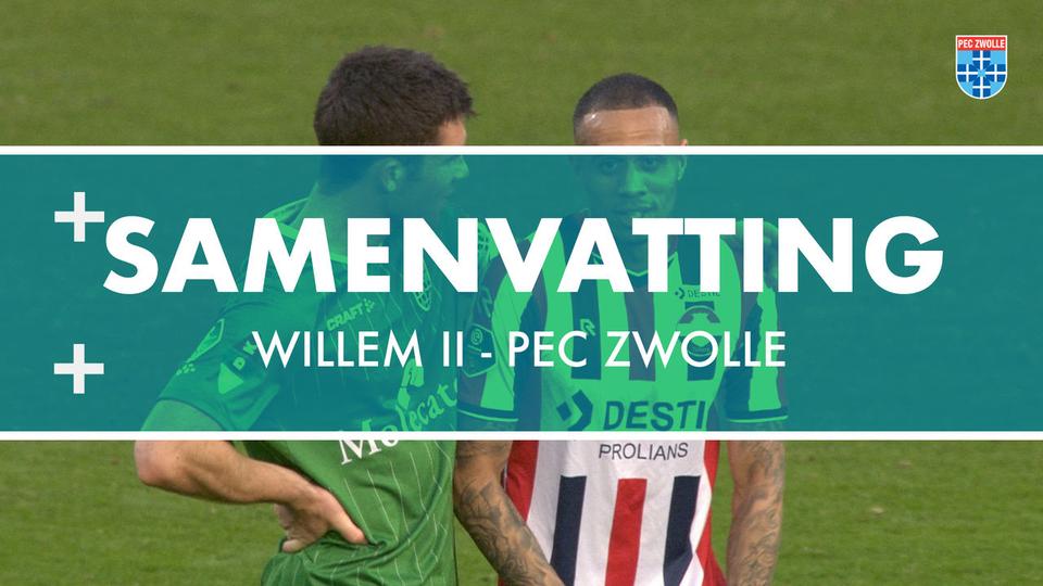 Samenvatting Willem II - PEC Zwolle