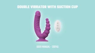 Teazers Double Vibrator with Suction Cup and Remote Control - User Manual
