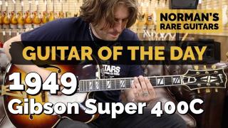 Guitar of the Day: 1949 Gibson Super 400C Sunburst | Norman's Rare Guitars