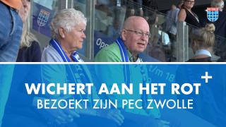 Supporter Wichert aan het Rot bezoekt zijn PEC Zwolle