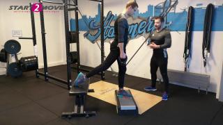 Bulgarian split squat met verhoging – half gevorderd