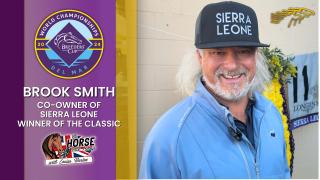 Brook Smith Co-Owner of Sierra Leone Winner of Classic - 2024 Breeder's cup Interview with Louisa Barton