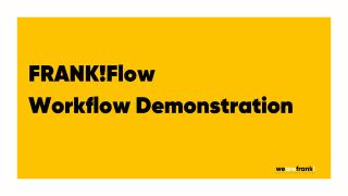 Frank!Flow workflow demonstration