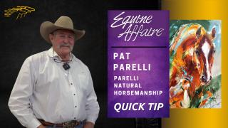 Pat Parelli - Parelli Natural Horsemanship Quick Tip at Equine Affaire