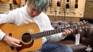 Billy Strings playing a 1976 Mossman Great Plains Owned by Dan Crary 