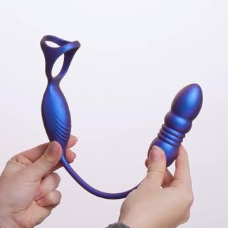 Hueman Deep Impact Cock & Ball Ring - Hand Video