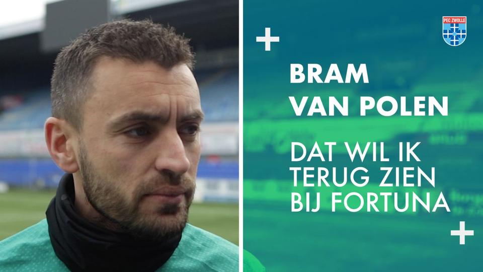 Bram van Polen: 'Dat wil ik terug zien bij Fortuna.'