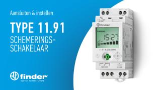Finder 11.91 Schemeringsschakelaar + 19.91 Vermogensmodule - Aansluiten & instelle