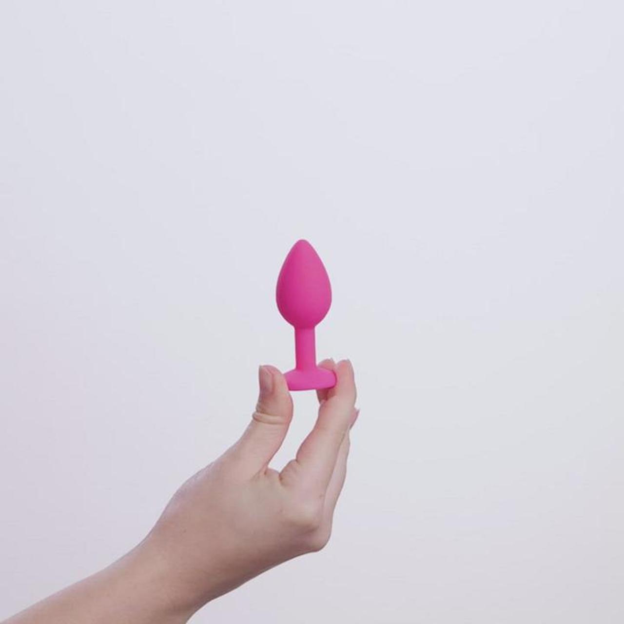 Diamond Analplug klein - pink