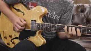 14-years-old Jackson Petty 1968 Gibson ES-175 & Gibson ES-335TD at Norman's Rare Guitars