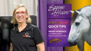 EQUUS Quick Tip - Int'l Riding Instructor Wendy Murdoch - EQUINE AFFAIRE 