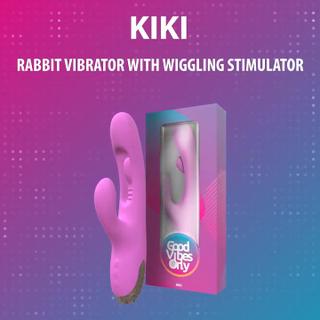 Good Vibes Only - Kiki - Rabbit Vibrator with Wiggling Stimulator - Product Video - EN