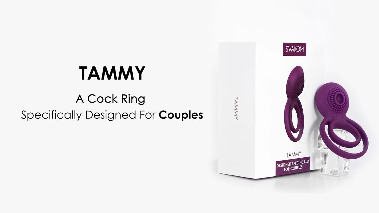 SVAKOM - Tammy Vibrating Cock Ring - Violet - EasyToys
