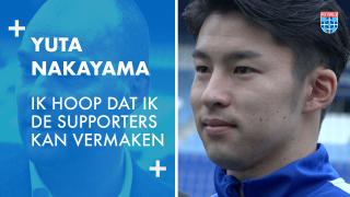 Yuta Nakayama: 'Ik hoop dat ik de supporters kan vermaken.'