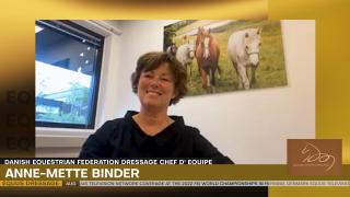 Danish Dressage Chef d' Equipe Anne-Mette Binder of Danish Equestrian Federation - Diana De Rosa Interview