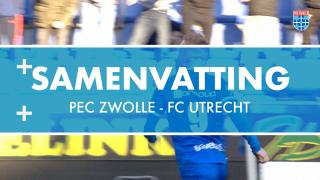 Samenvatting PEC Zwolle - FC Utrecht