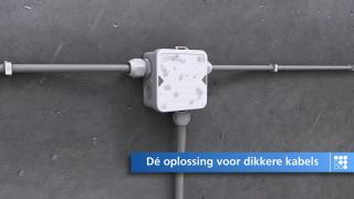 Ontdek de kabeldoos AK1-M25 IP65: Snel door geïntegreerd M25 schroefdraad